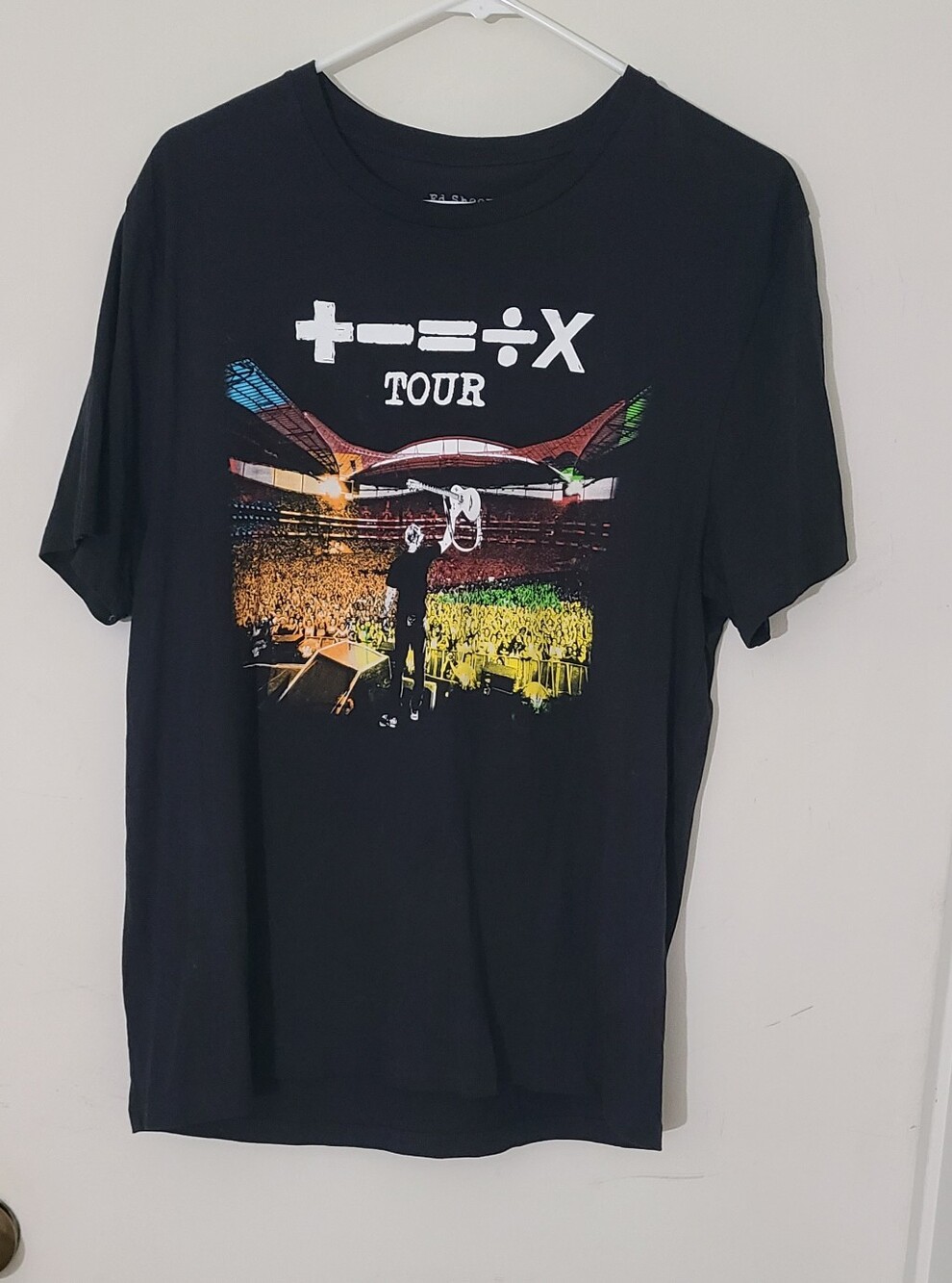 Ed Sheeran World Tour Concert Shirt Double Sided Stadium T-Shirt Medium